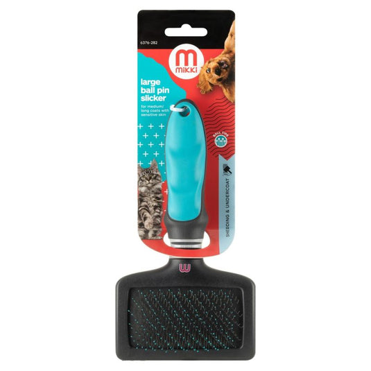 Mikki Ball Pin Slicker for Sensitive Skin [Dogs and Cats]