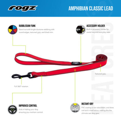 Rogz Amphibian Classic Lead – JustforPets