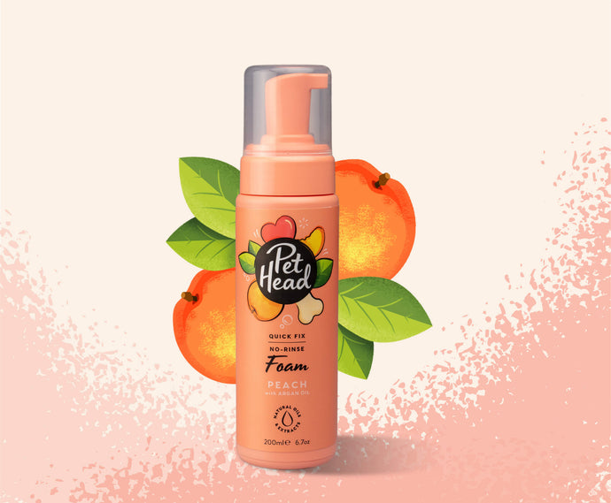 Pet Head Quick Fix No-Rinse Peach Foam