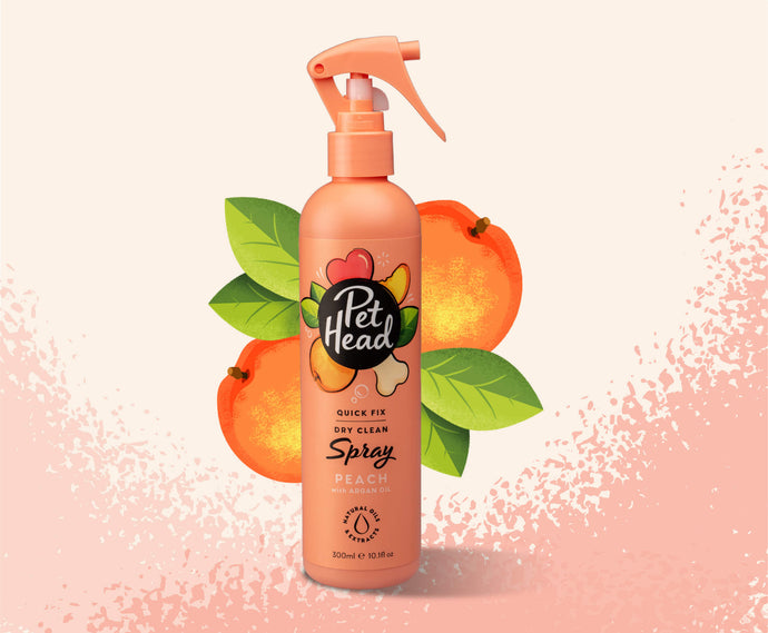 Pet Head Quick Fix Dry Clean Peach Spray