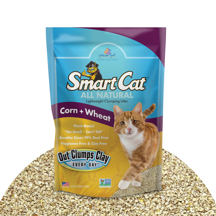 SmartCat All Natural Corn and Wheat Clumping Cat Litter