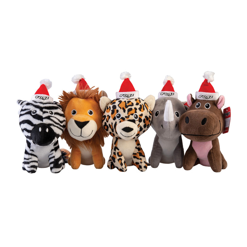 Load image into Gallery viewer, ROGZ Dog Safari Xmas Plush Toys - Mixed
