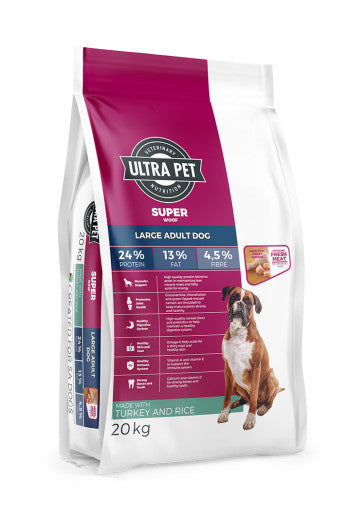 Load image into Gallery viewer, Ultra Pet Superwoof Large Adult Turkey &amp; Rice Dry Dog Food
